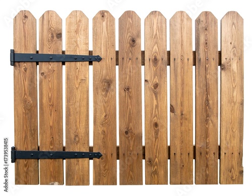 Wooden fence with gate