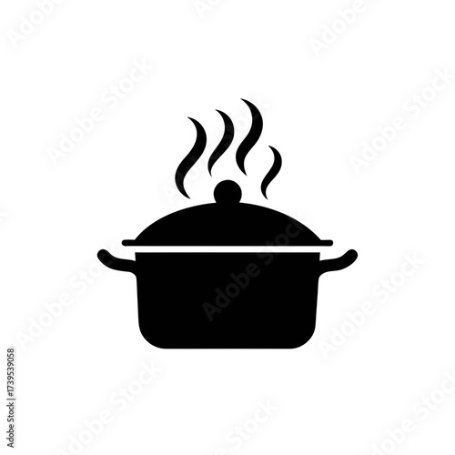Hot pot icon scalable vector graphic cooking kitchen culinary food steam symbol