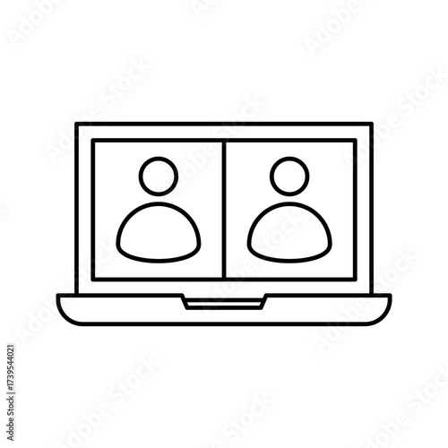Video Call icon on white background