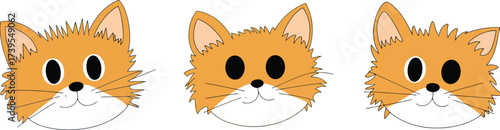 Adorable cartoon fox faces pattern perfect for kids' products and playful designs, adding a touch of whimsy and charm to any project or creative work