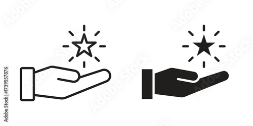 Loyalty program icon outline illustration sign