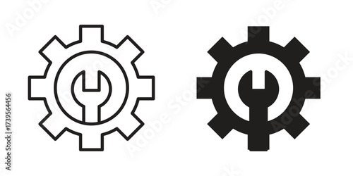 Project Development icon outline illustration sign
