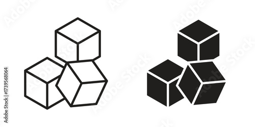 Sugar icon outline illustration sign