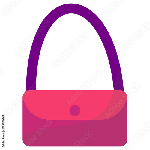 Colorful Flat Design Assorted Luggage and Bags Collection Icon