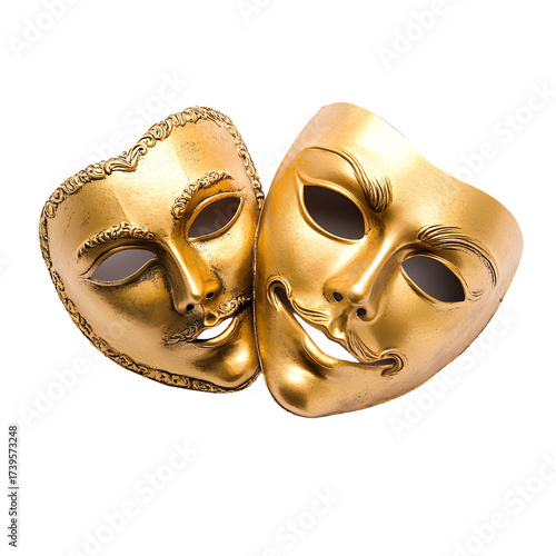 Golden Comedy Tragedy Masks: Theatrical Symbolism and Artistic Expression