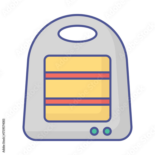 Electric heater Vector icon which can easily modify or edit