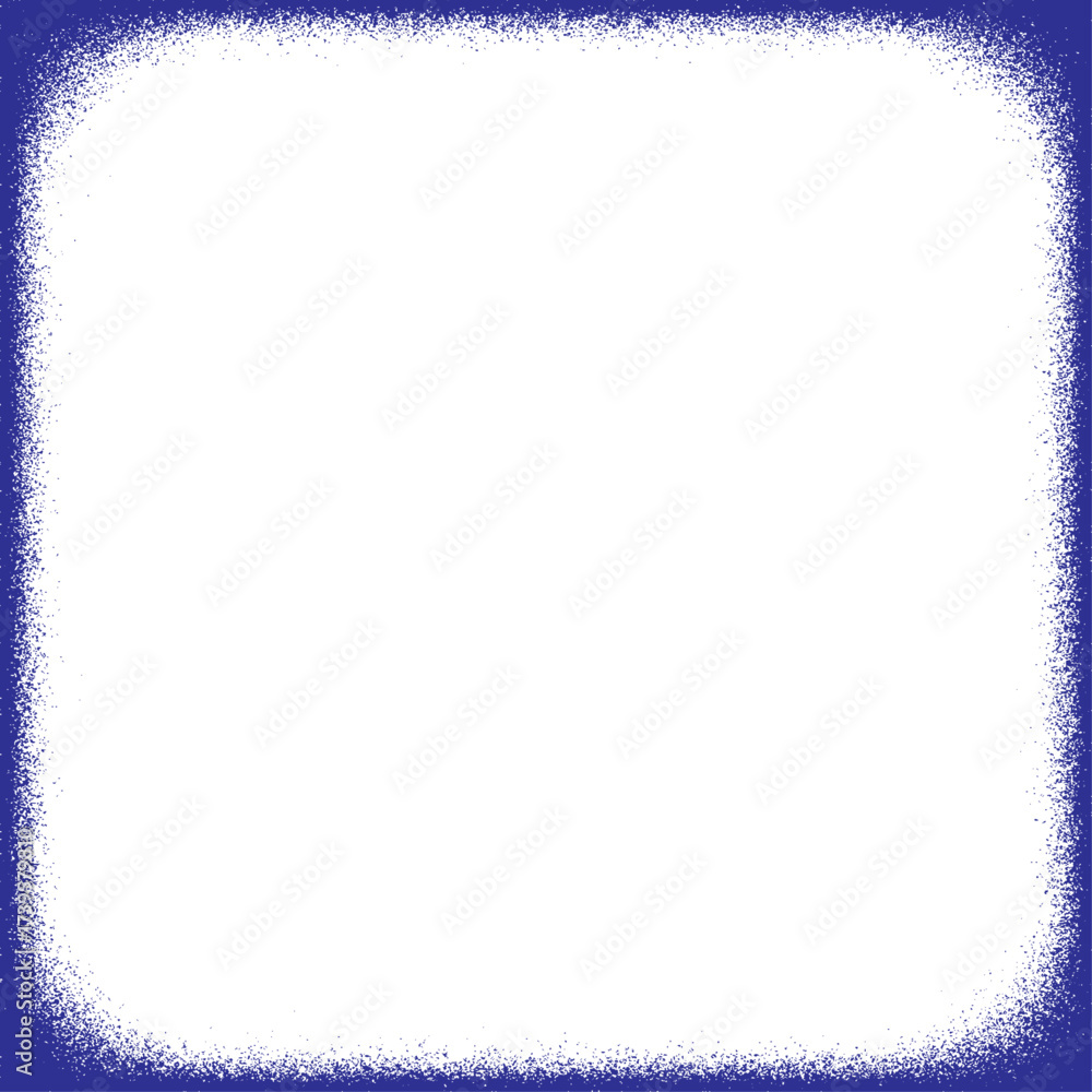 Fototapeta premium Grunge Border Frame Texture with Rough Edge Effect on Transparent Background.