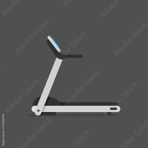Modern treadmill machine for indoor exercise and fitness training.