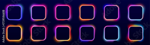 Bright square light element with a sparkling effect and glowing edge. Perfect as a frame or highlight box for featured content. Designed in vector format for easy scaling.