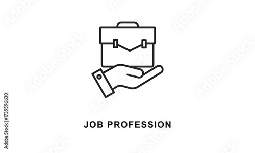 Job Profession Icon Isolated On White Background