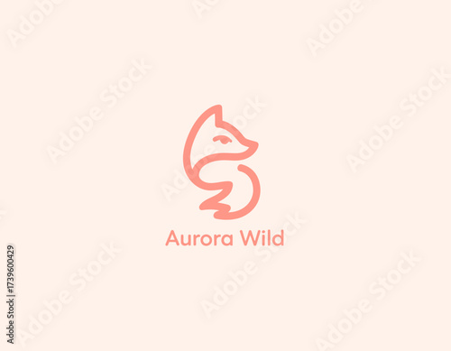 This charming logo features a stylized fox figure in warm colors, conveying playfulness and agility, suitable for nature, wildlife, or children’s brands.