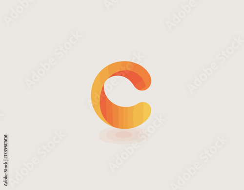 This logo features a smooth, gradient-filled letter 'C', symbolizing creativity, fluidity, and modern design aesthetics that capture attention and convey a sense of motion.
