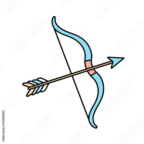 Bow and Arrow Graphic Illustration