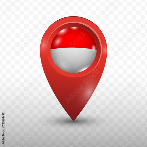 Location Flag of Indonesia with red color and transparent background, Vector Illustration. Free Download Location Flag of Indonesia with red color and transparent background, Vector Illustration. - GFXLoad