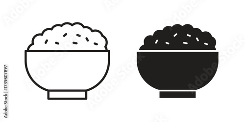 Rise Bowl icon flat black and white logo