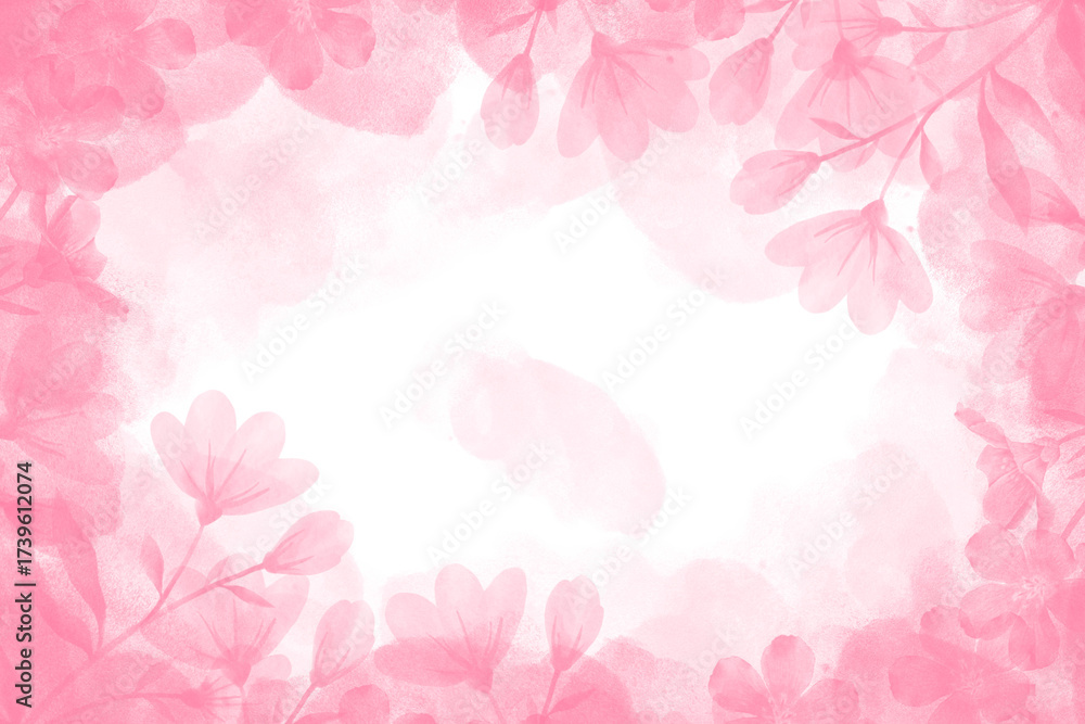 Obraz premium pink floral background