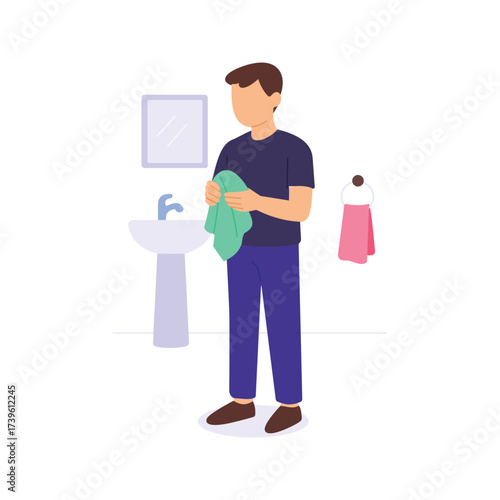 Cloth Towel, Reusable fabric towel for cleaning and drying