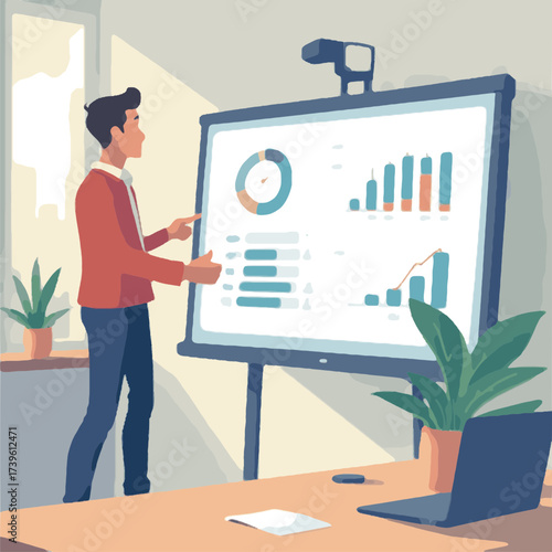 people are making a business presentation