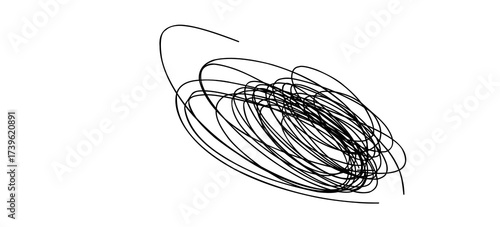 white landscape background with black doodle scribble lines. 