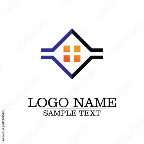 Real estate and home buildings logo icons template
