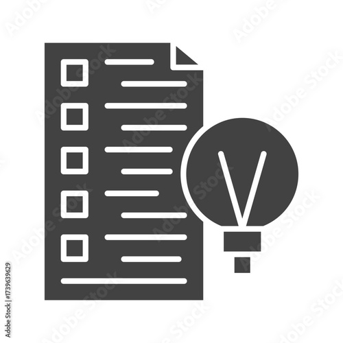 Creative Brief icon vector image. Suitable for mobile apps, web apps and print media.
