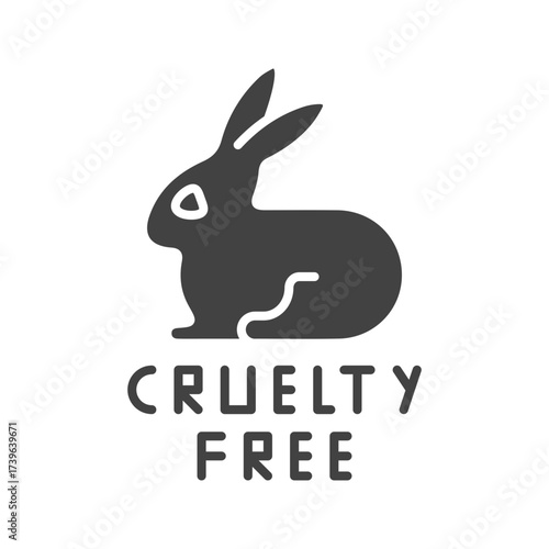 Cruelty-Free Bunny icon vector image. Suitable for mobile apps, web apps and print media.