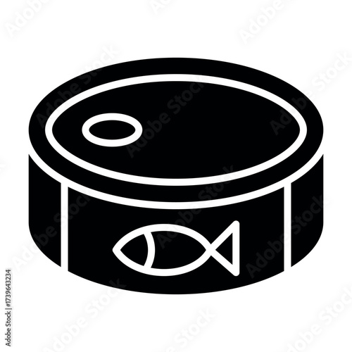 Canned Food Icon – Vector Illustration of Preserved Food