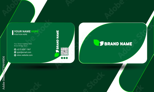 Business Card Design, Modern Green Business Card Template Design, Business card image, Minimalist  business card design, Moder business card design, Company business card design, company visiting card