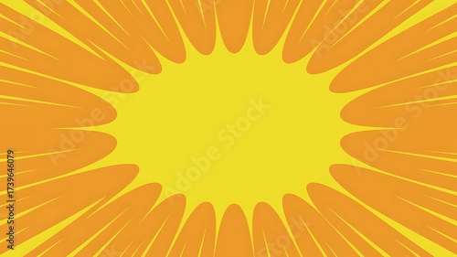Yellow and Orange Burst Background explosion radial