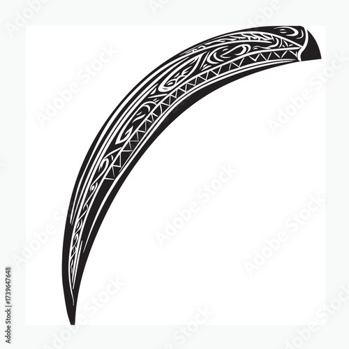 vector illustration of a boomerang