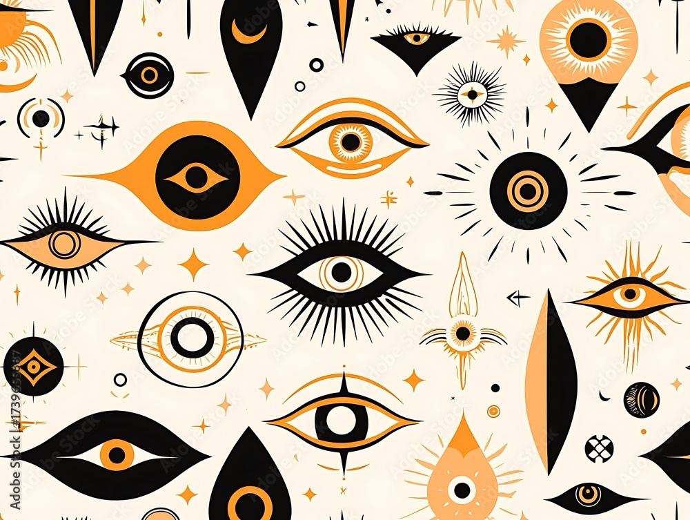 Naklejka premium Celestial Eyescape