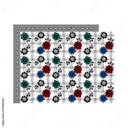 bed case design flower art