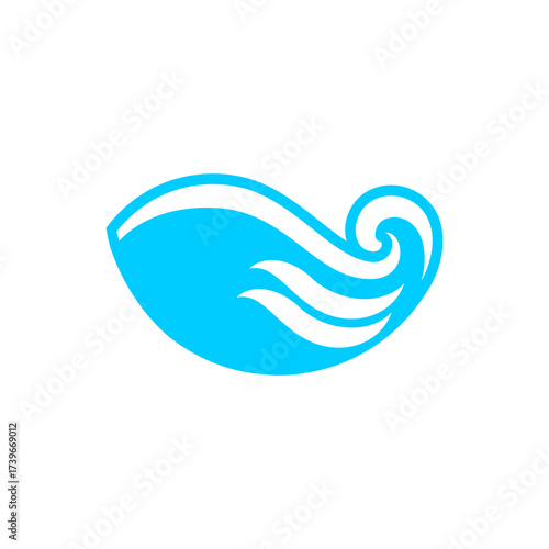 wave logo vector