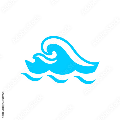 wave logo vector