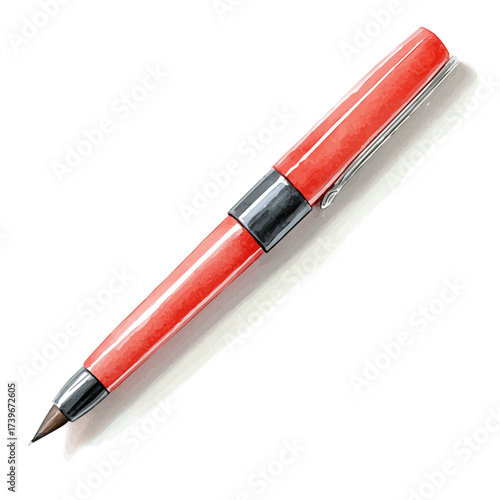 Marker, watercolor vector, isolated on a white background.