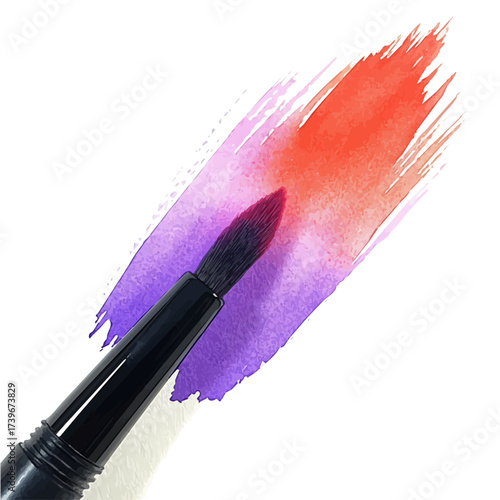 Marker, watercolor illustration vector, isolated on a white background.