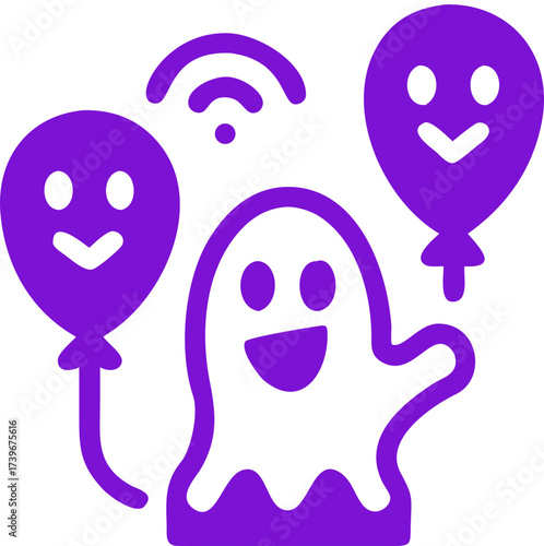 halloween party vector icon