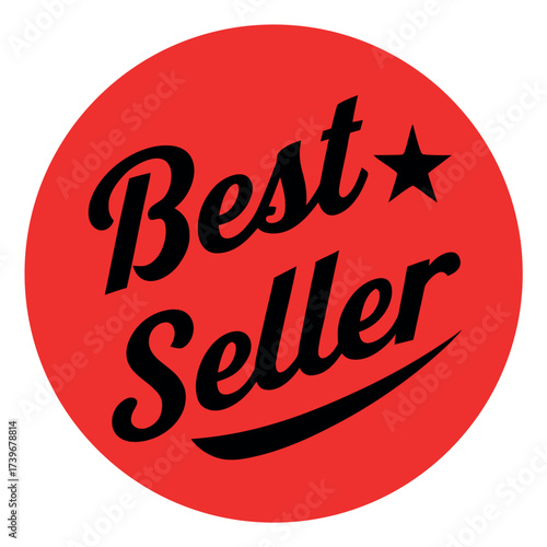 Best seller sticker on white background.eps
