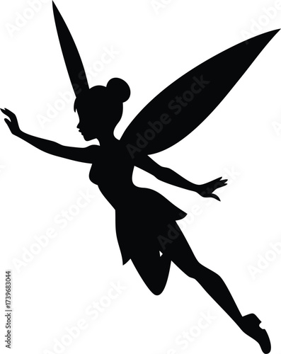 Vintage Tinkerbell Silhouette