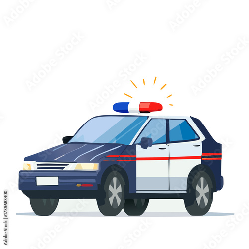 Police Car Vector isolated