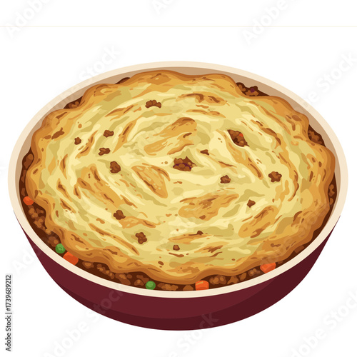 Traditional British Shepherd’s Pie Food Icon Vector Transparent