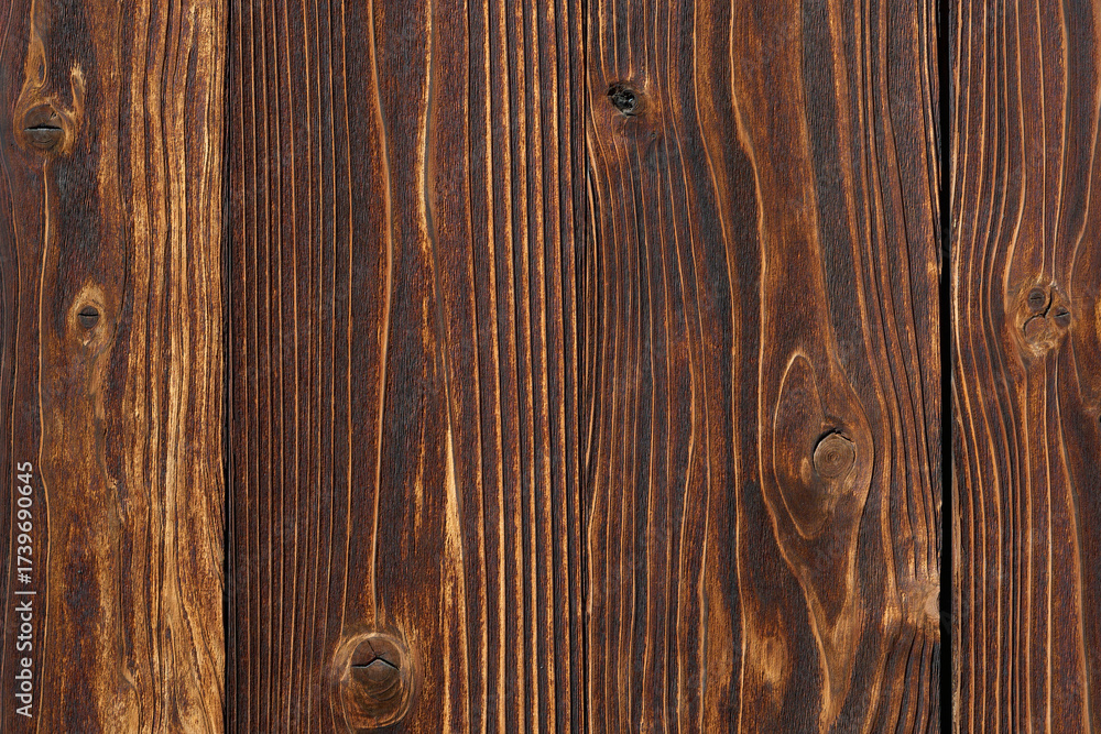 Obraz premium 落ち着いた風合いの板壁のテクスチャ。伝統的な日本建築の背景用素材