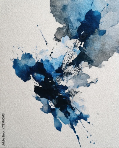 abstract blue watercolor background
