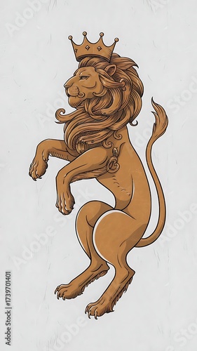 Celestial Leo Zodiac Sign illustration