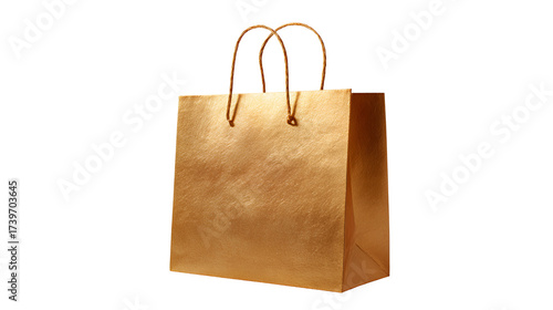 blank black shopping bag template isolated on transparent white background