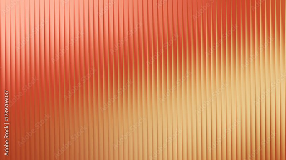 Obraz premium Textured vertical ribbed pattern in warm orange and yellow hues