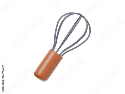 Whisk icon 3d render illustration
