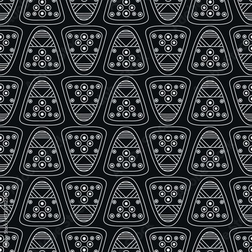 Seamless abstract doodle monochrome pattern. Print for textile, wallpaper, covers, surface. Vintage template for fashion prints.