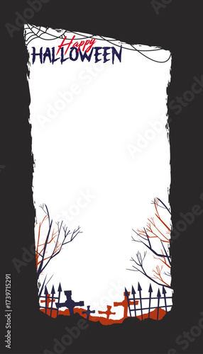 Halloween Graveyard Background