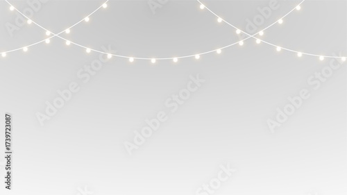 Garland card decorative design effect event fairy festive glow.
